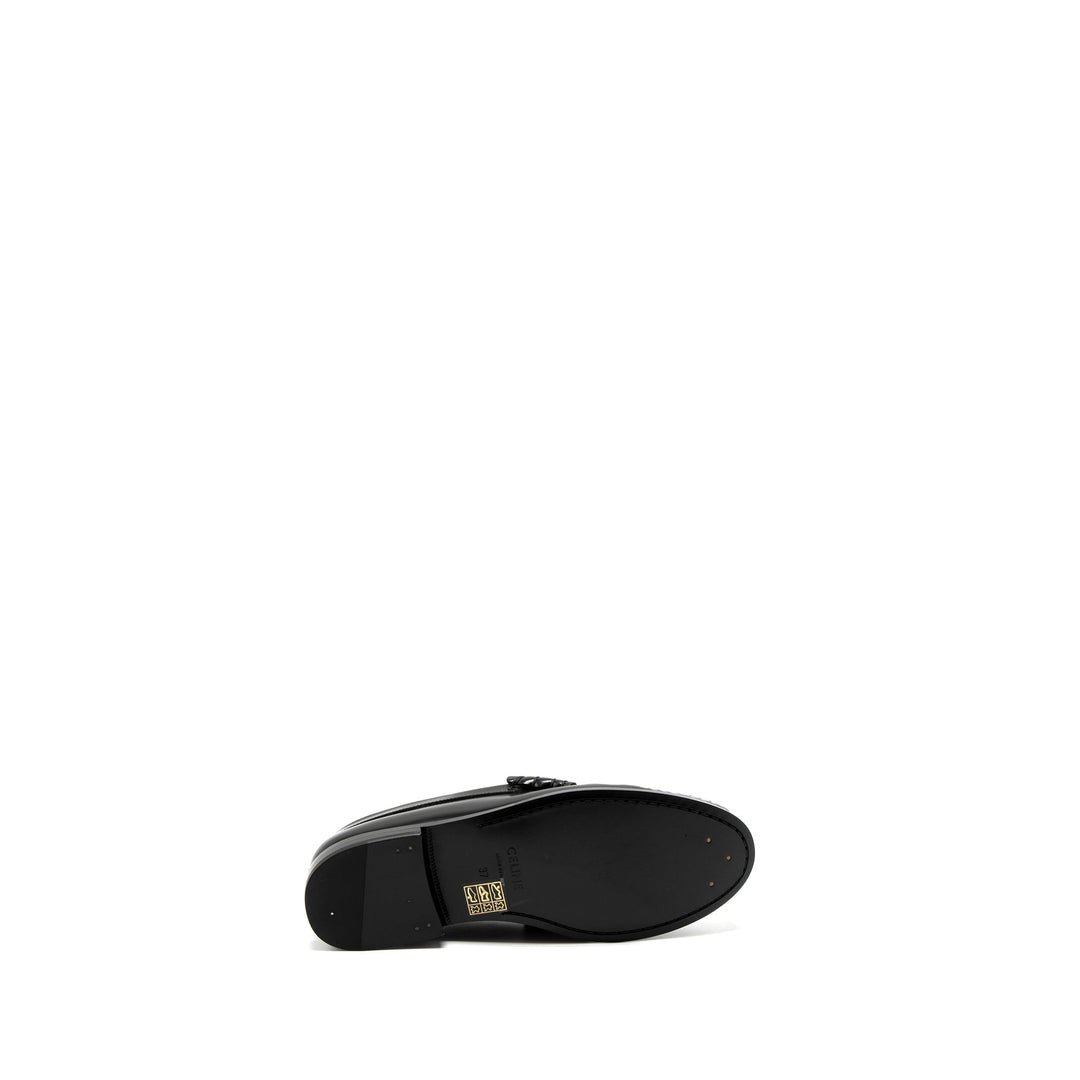 Top Quality Celine Size 37 Luco Triomphe Loafer Calfskin Black