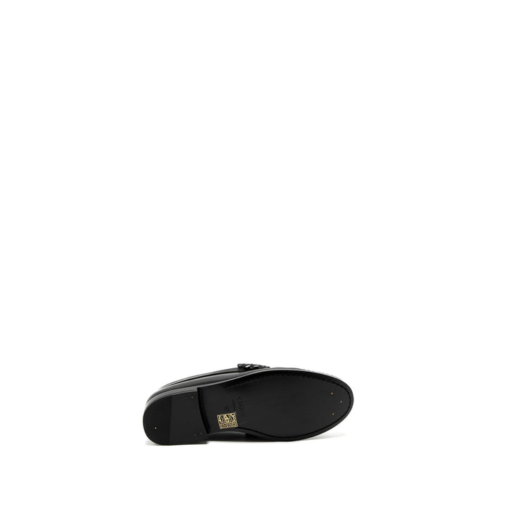 Top Quality Celine Size 37 Luco Triomphe Loafer Calfskin Black