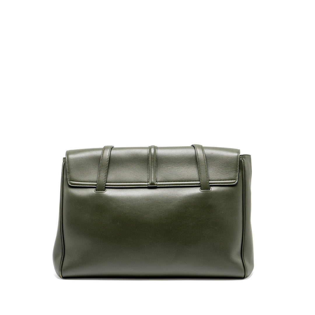 Celine Large Soft 16 Bag Smooth Calfskin Dark Green