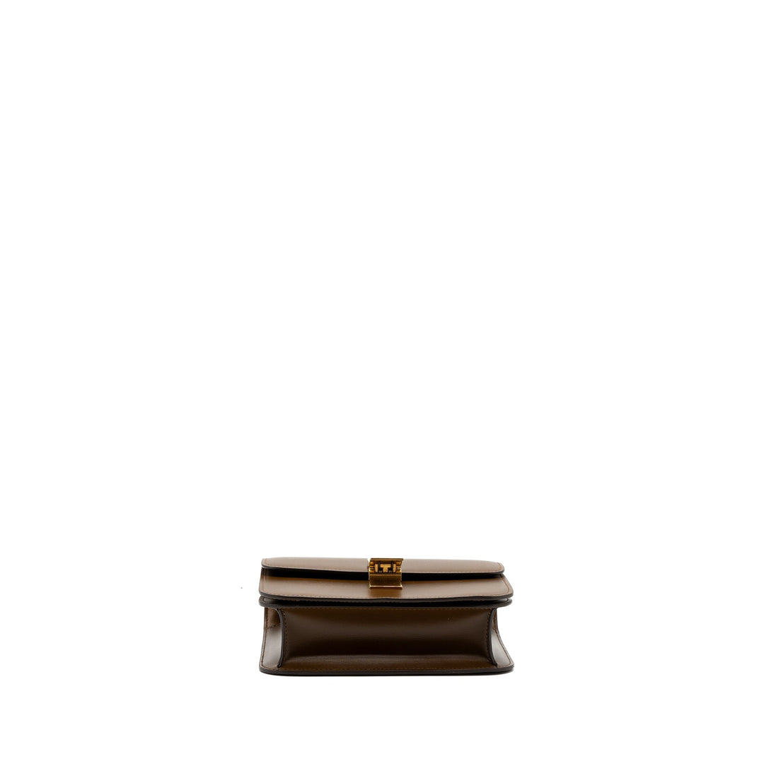 Top Quality Celine Teen Box Calfskin Camel