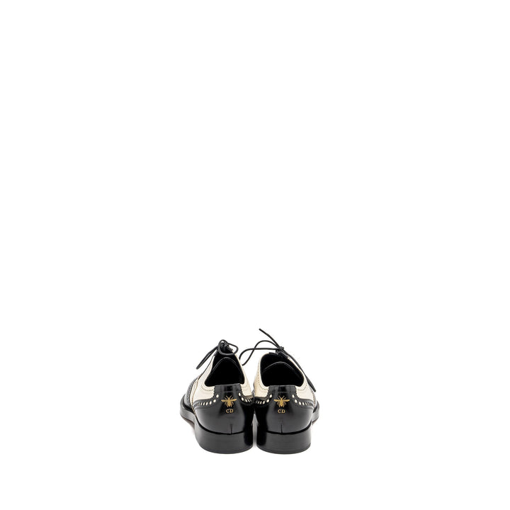 Top quality Dior Size 37 Oxfords Derby Shoe Black/ White