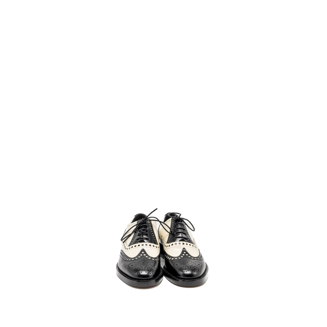 Top quality Dior Size 37 Oxfords Derby Shoe Black/ White