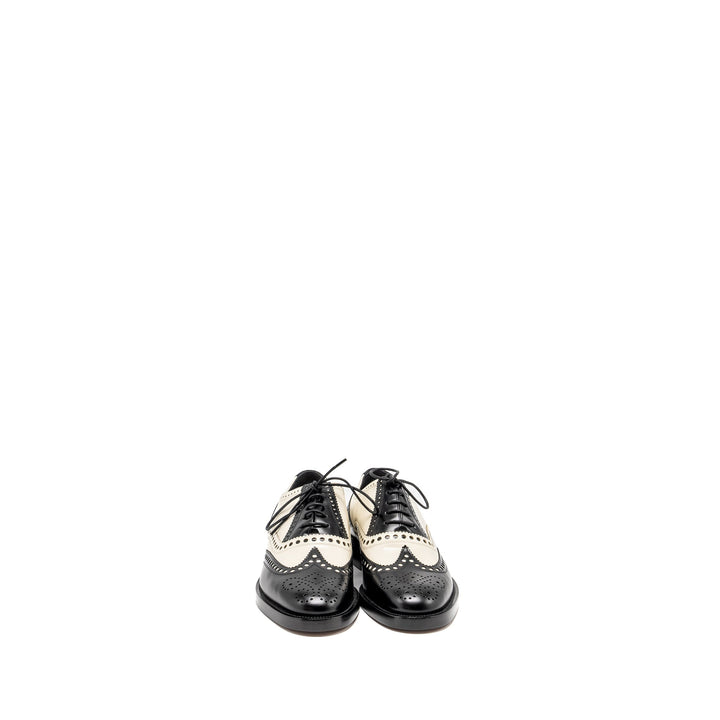 Top quality Dior Size 37 Oxfords Derby Shoe Black/ White