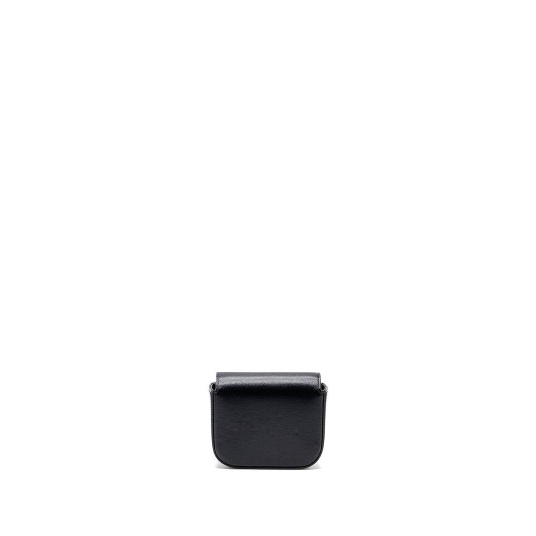 Celine Mini Claude Shiny Calfskin Black