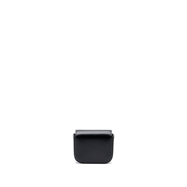 Celine Mini Claude Shiny Calfskin Black