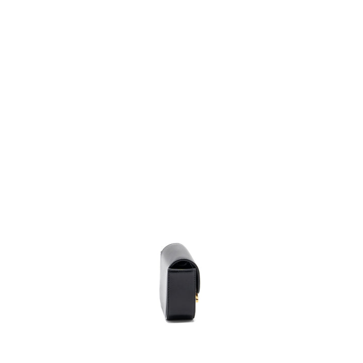 Celine Mini Claude Shiny Calfskin Black