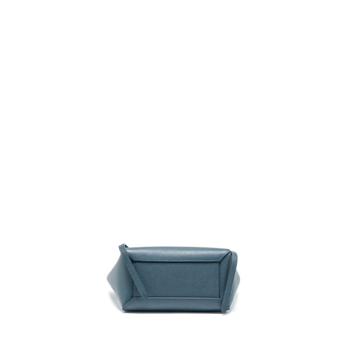 Celine nano belt bag Grained Calfskin Blue