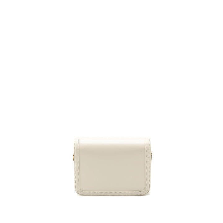 Saint Laurent Small Solferino Satchel Crossbody Bag White GHW