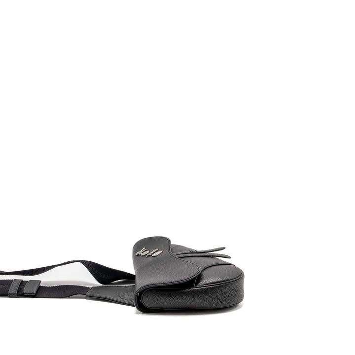 Dior Homme Charms Saddle Bag Calfskin Black