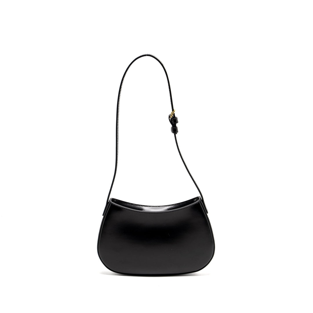 Celine Medium Tilly Chic Shoulder Bag Shiny Calfskin Black