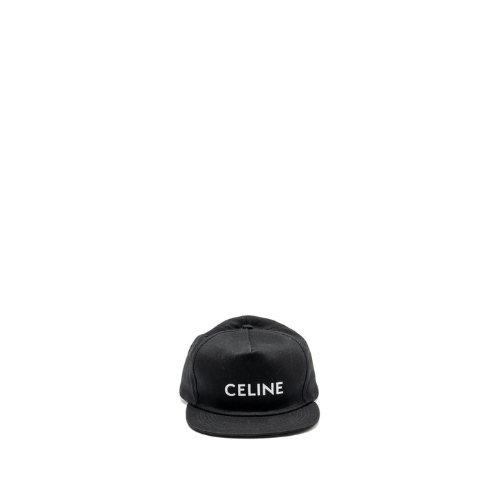 Top Quality Celine Size M Logo Ball Cap Cotton Black