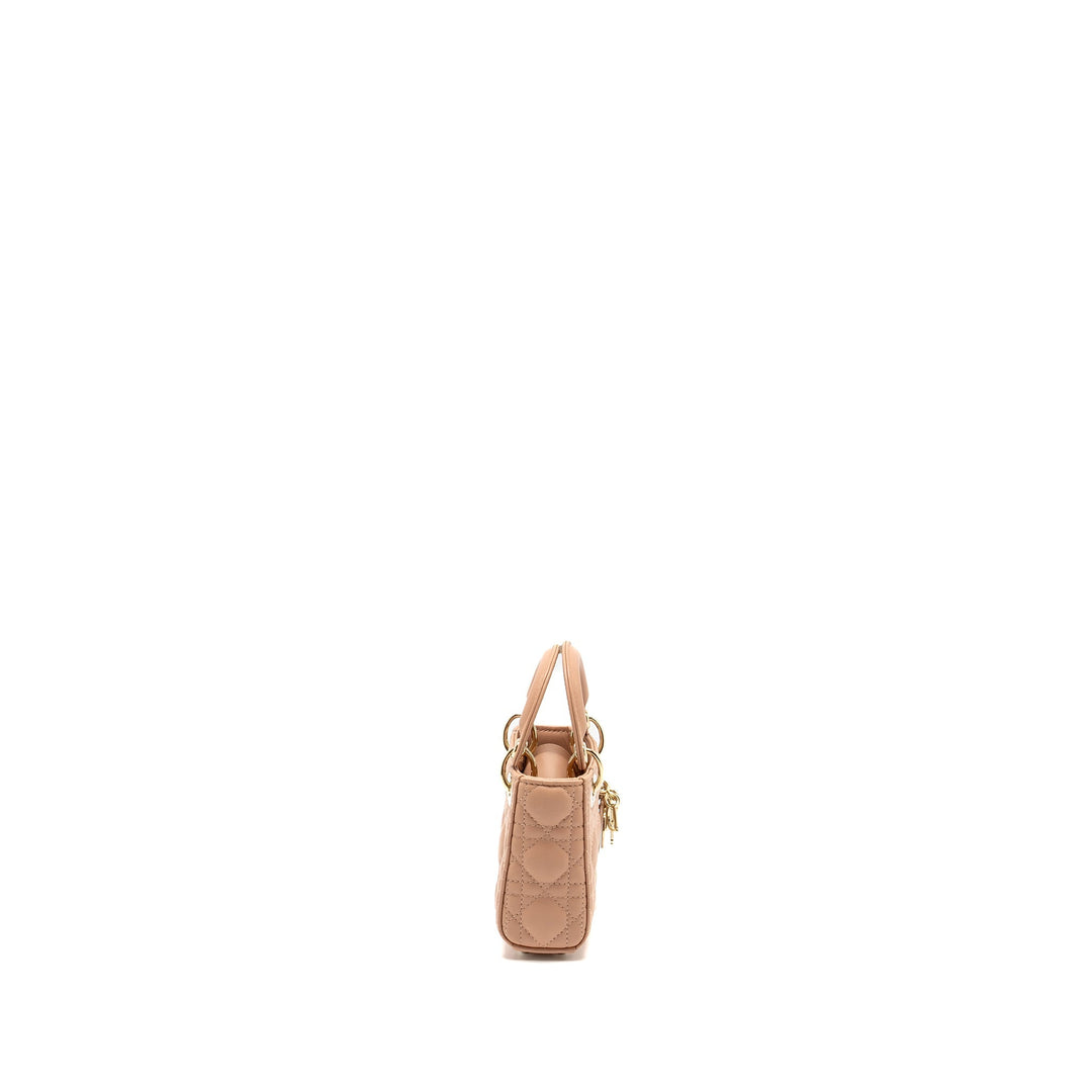 Top quality Dior Lady Top quality Dior Micro Bag Cannage Lambskin Rose Des Vents