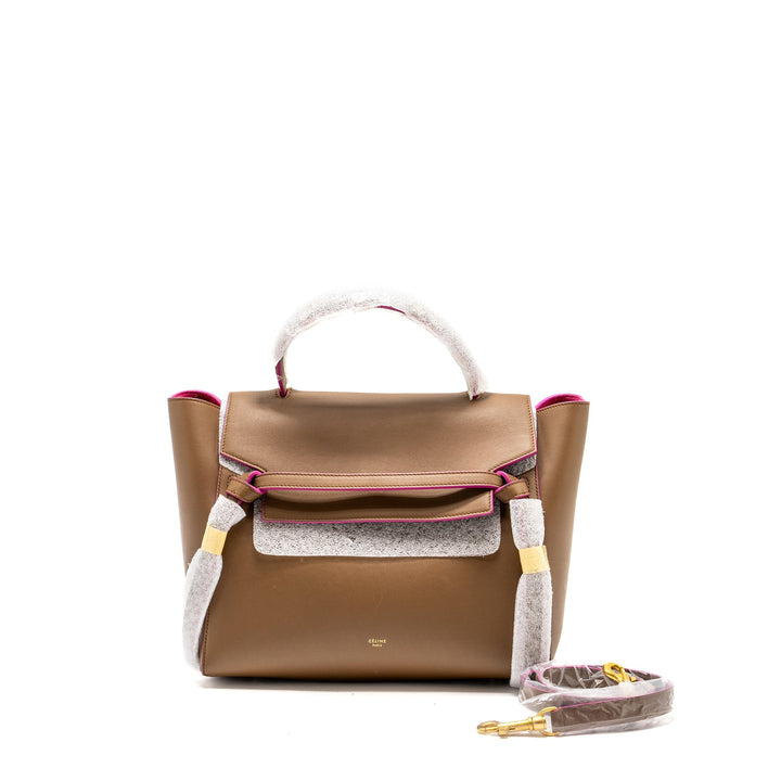 Top Quality Celine Mini Belt Bag Calfskin Camel