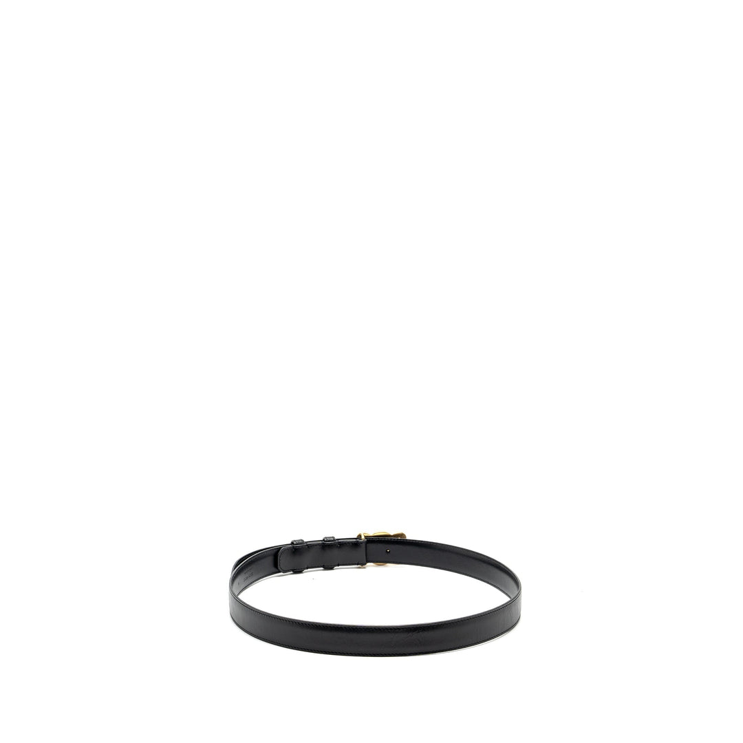 Top Quality Celine size 85 Medium Triomphe belt calfskin black