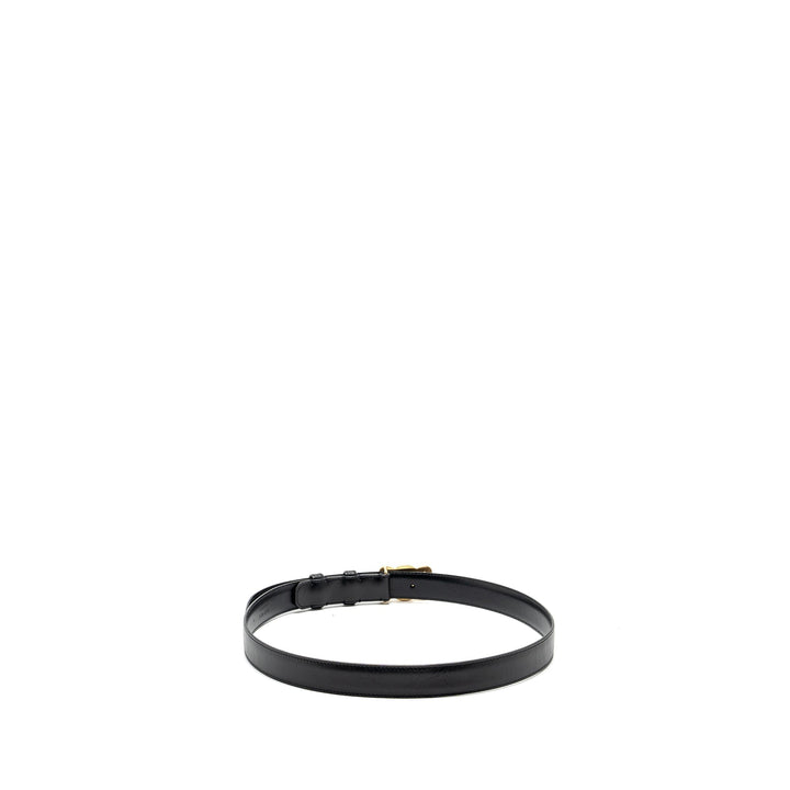 Top Quality Celine size 85 Medium Triomphe belt calfskin black