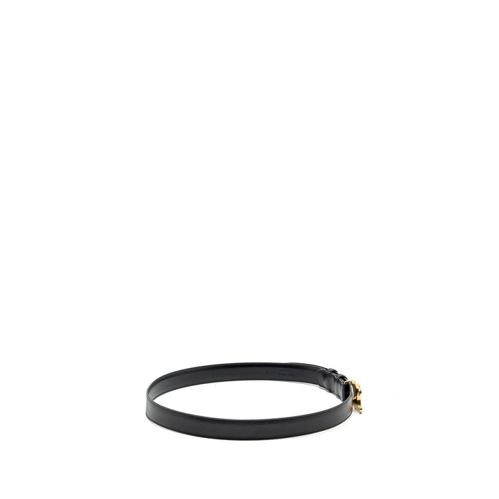 Celine size 85 Medium Triomphe belt calfskin black
