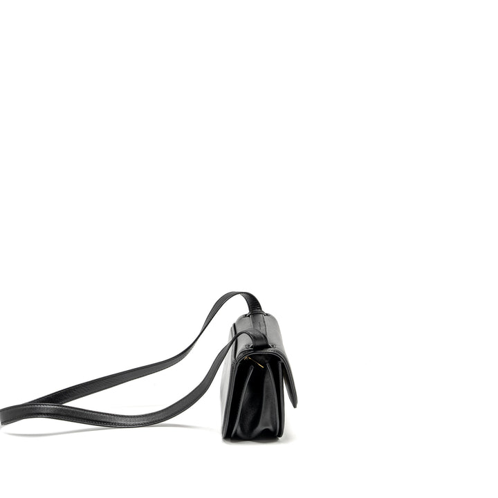 Top Quality Balenciaga Gossip Shoulder Bag Calfskin Black GHW