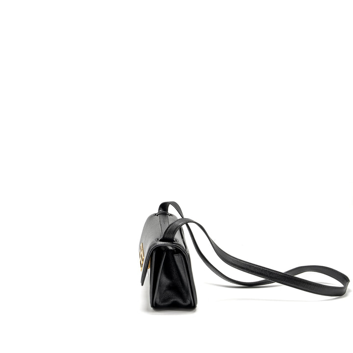 Top Quality Balenciaga Gossip Shoulder Bag Calfskin Black GHW