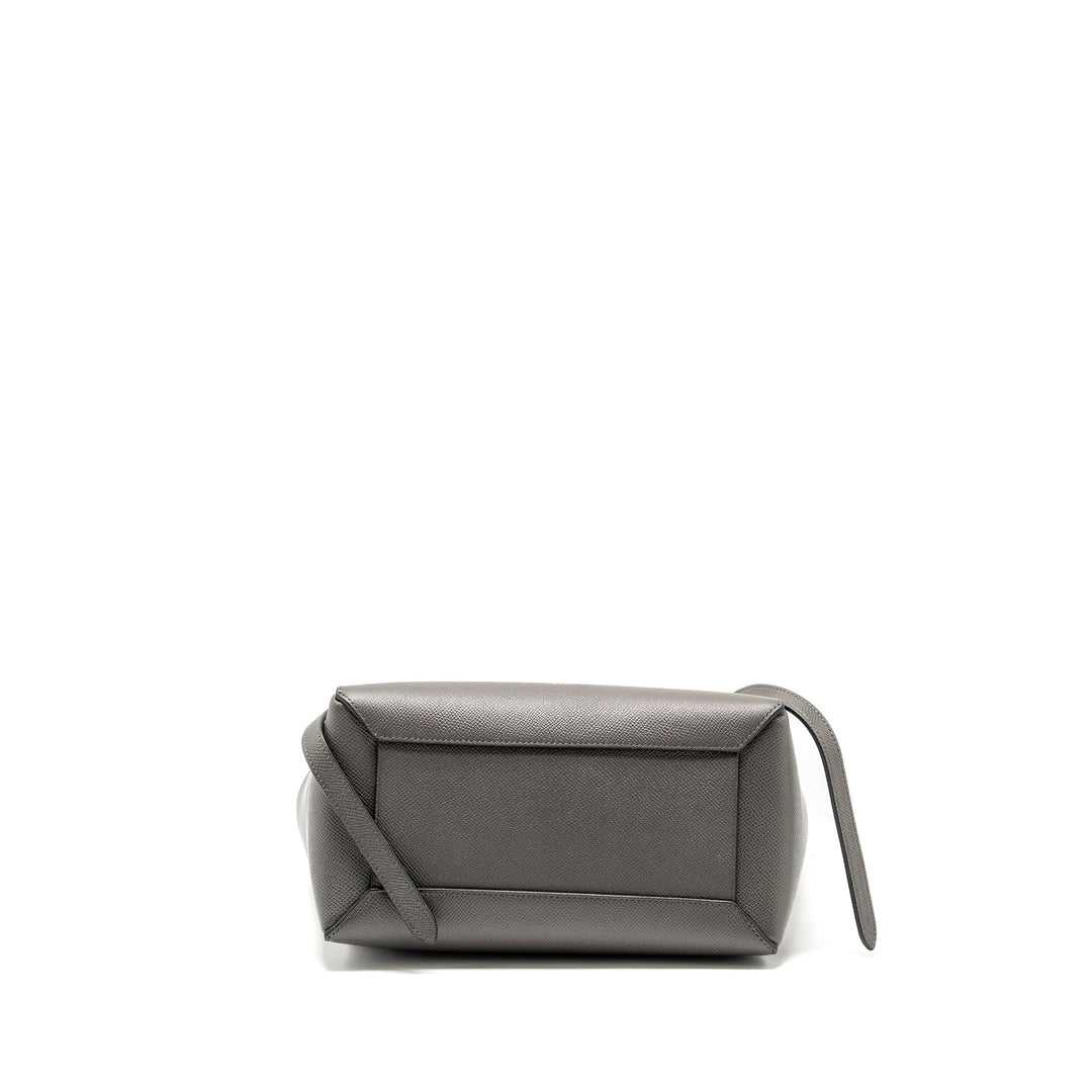 Celine Mini Belt Bag Grained Calfskin Grey
