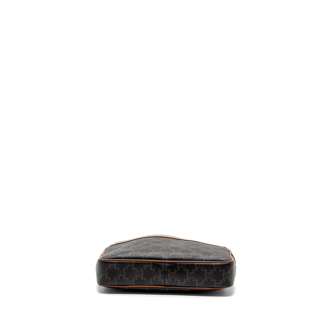 Celine patapans bag triomphe canvas/Leather brown