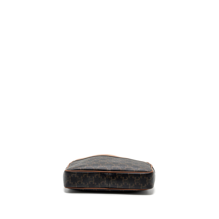 Celine patapans bag triomphe canvas/Leather brown