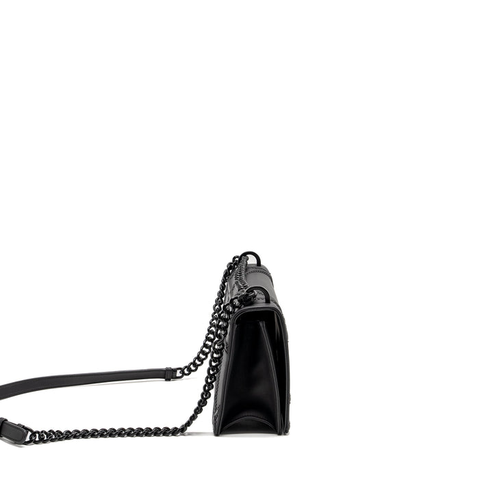 Top quality Dior Medium Studded Top quality Diorama Calfskin So Black