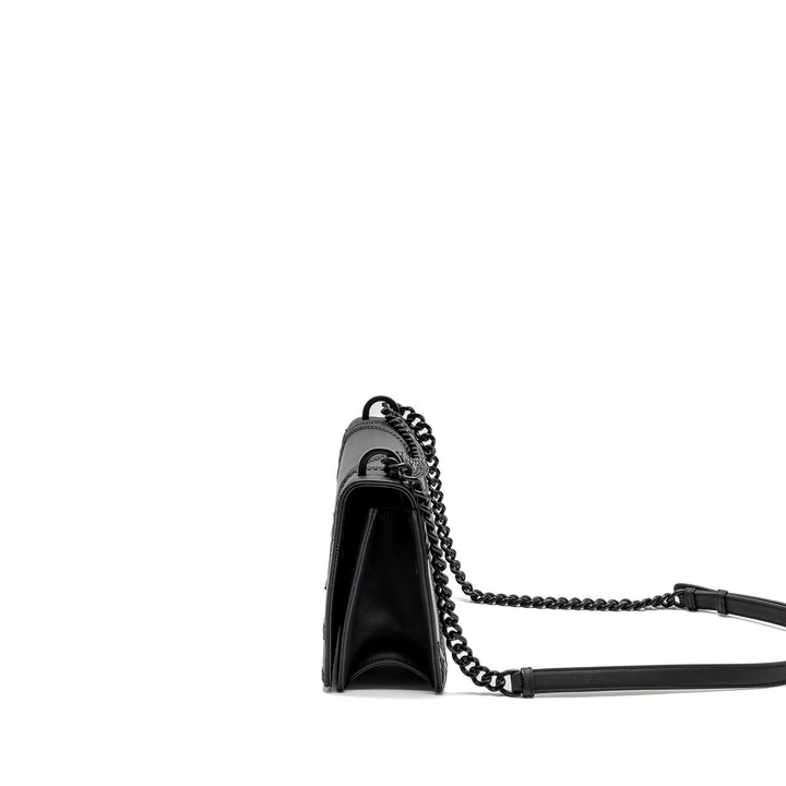 Top quality Dior Medium Studded Top quality Diorama Calfskin So Black