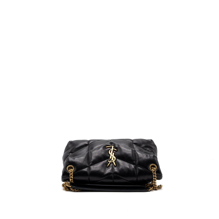 Saint Laurent/YSL Small Puffer Quilted Nappa Black GHW