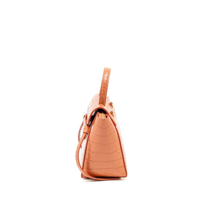Celine Nano Belt Bag Croc Embossed Calfskin Lychee