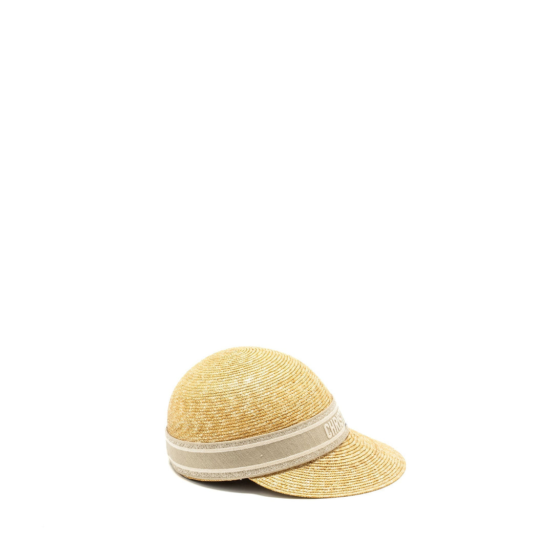 Top quality Dior Size 57 Raffia Cap Grey/Multicolour