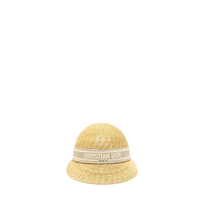 Top quality Dior Size 57 Raffia Cap Grey/Multicolour