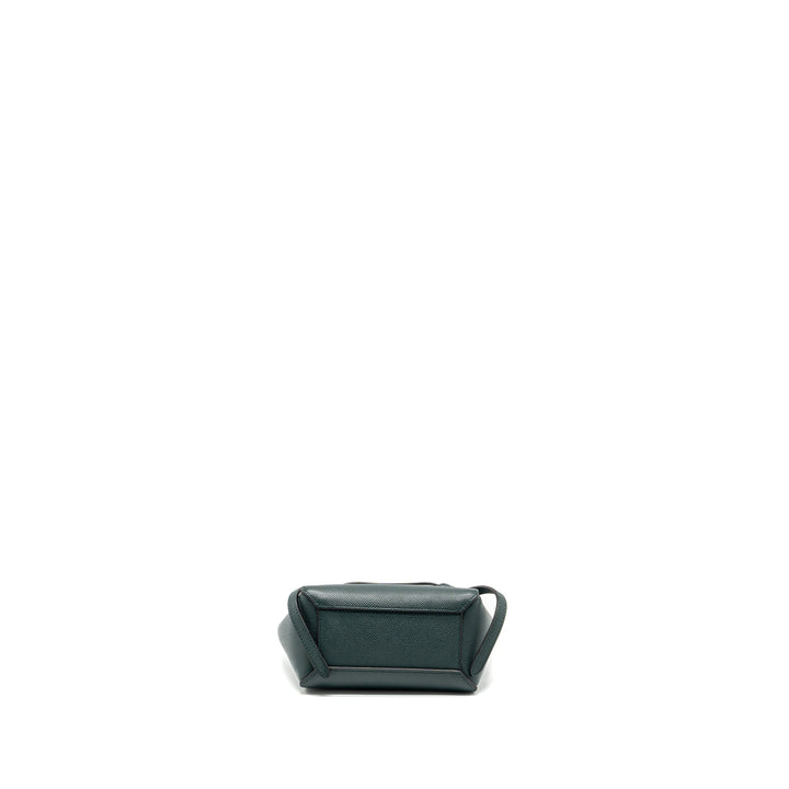 Celine Pico Belt Bag Grained Calfskin Dark Green