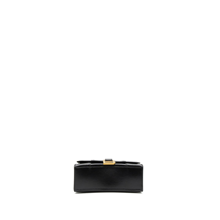 Top Quality Balenciaga Hourglass XS Calfskin Black GHW