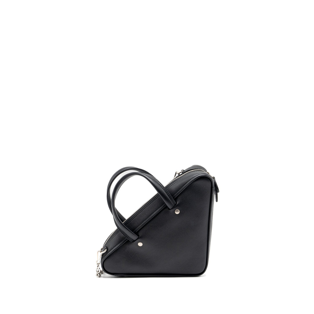 Top Quality Balenciaga triangle duffle bag calfskin black SHW