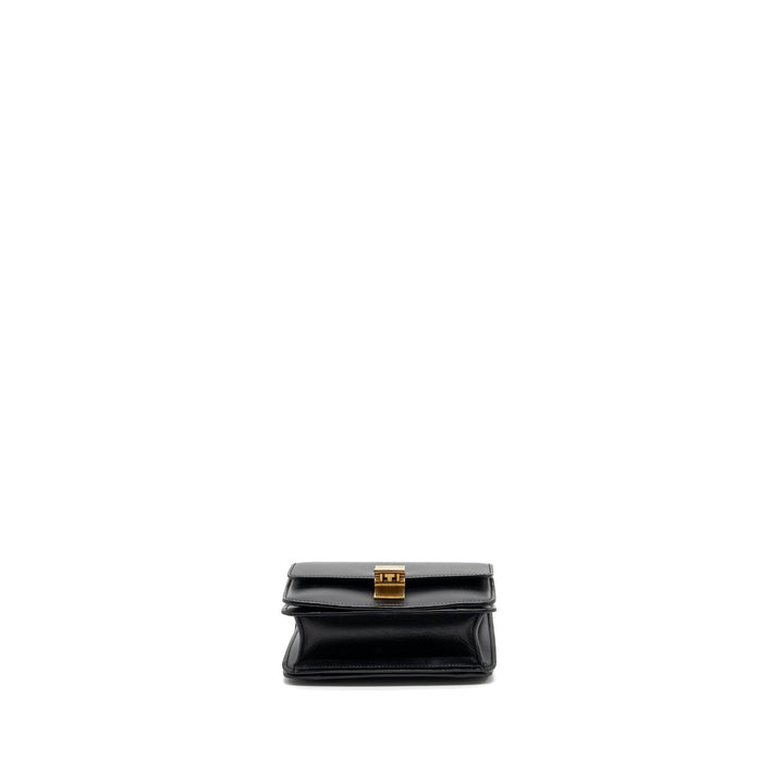 Celine mini classic box bag calfskin black