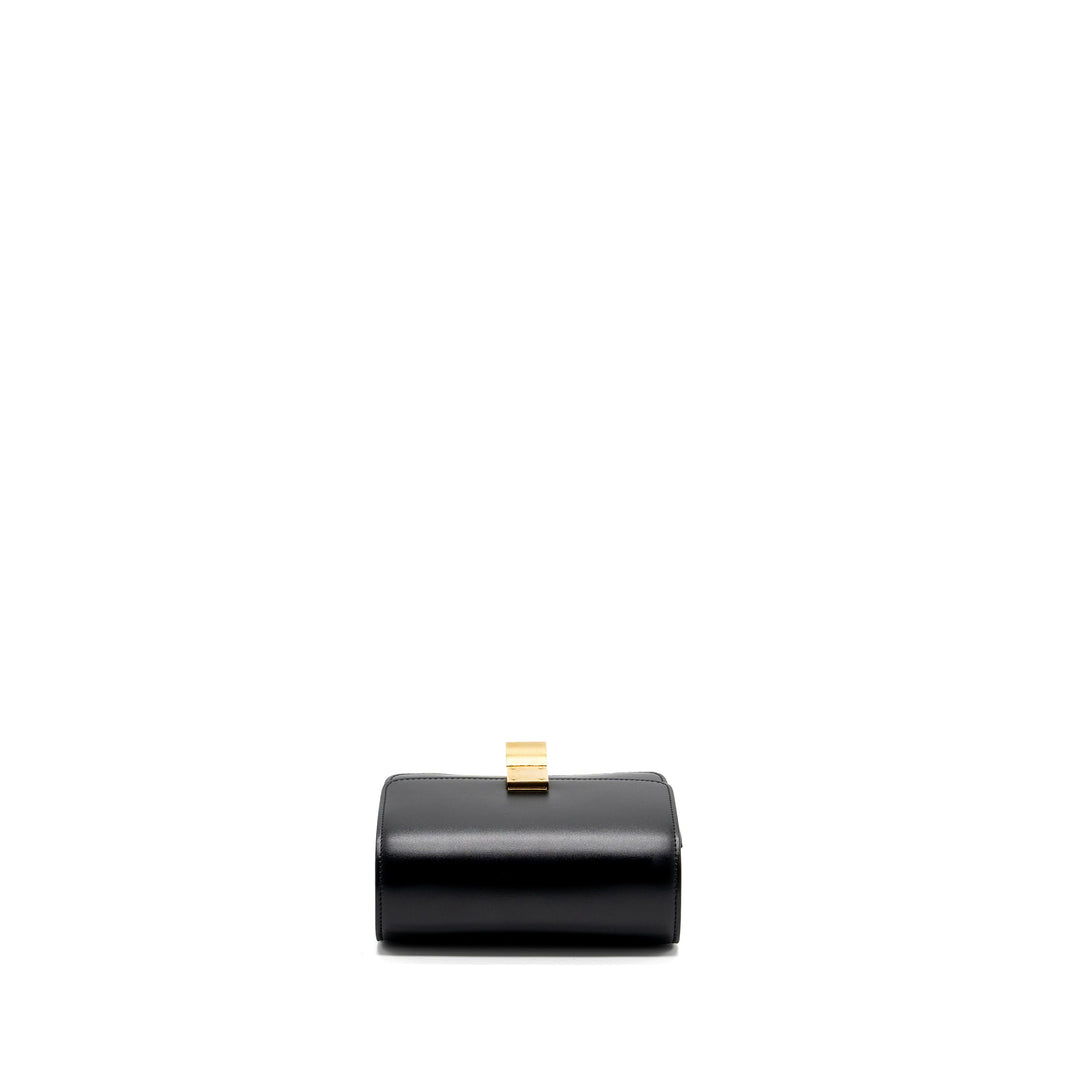 Celine mini classic box bag calfskin black