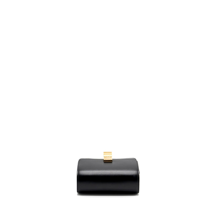 Celine mini classic box bag calfskin black
