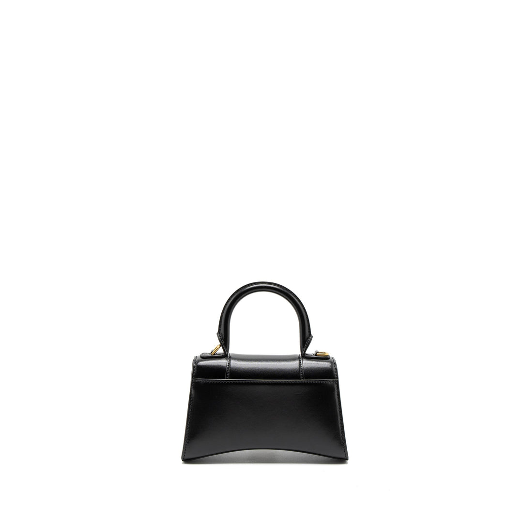 Top Quality Balenciaga Hourglass XS Calfskin Black GHW