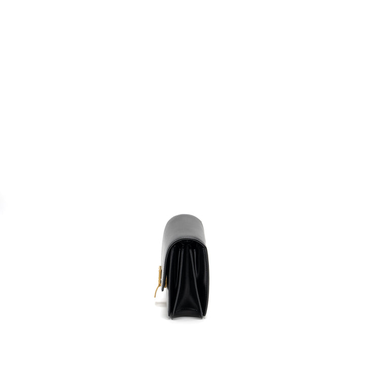 Celine mini classic box bag calfskin black