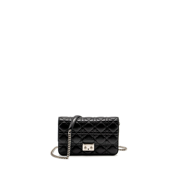 Top quality Dior Miss Top quality Dior Promenade Pouch Bag Lambskin Black