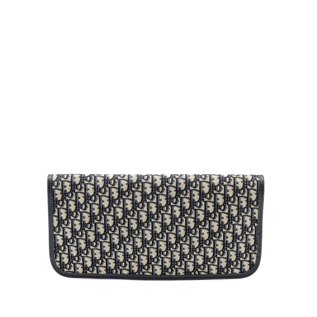 Dior Folder Clutch Blue Dior Oblique Canvas/Leather