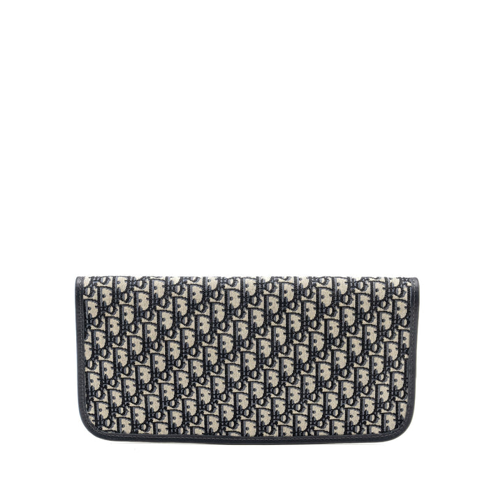 Dior Folder Clutch Blue Dior Oblique Canvas/Leather