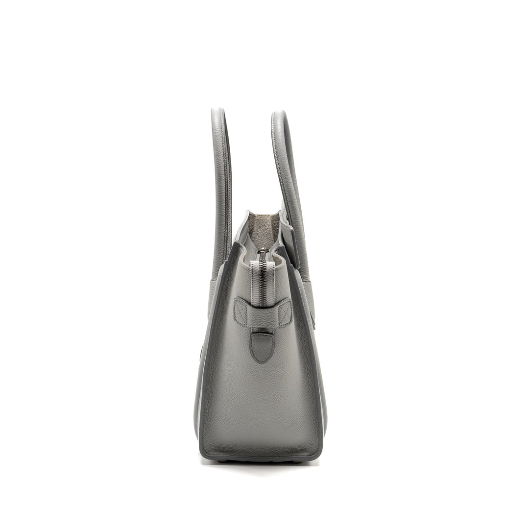 Celine Micro Luggage Bag Calfskin Light Grey