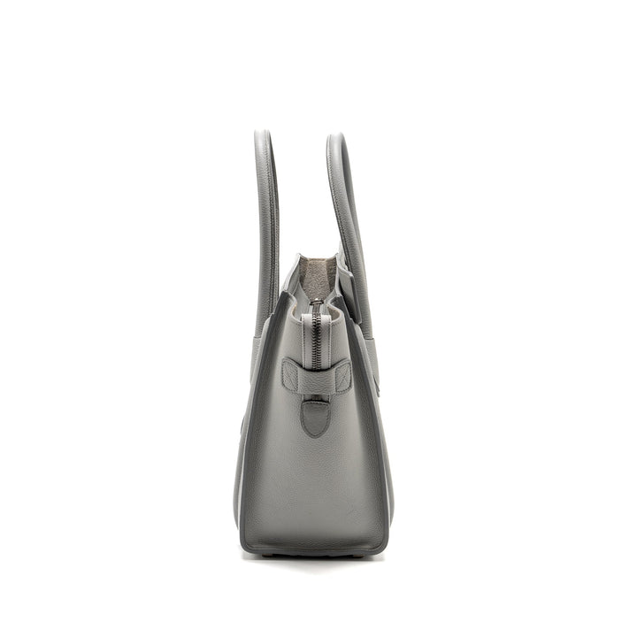 Celine Micro Luggage Bag Calfskin Light Grey