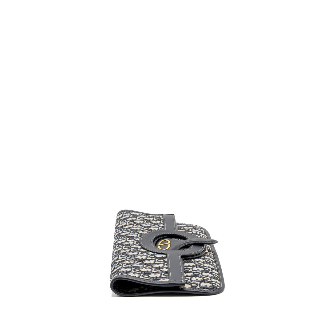 Dior Folder Clutch Blue Dior Oblique Canvas/Leather
