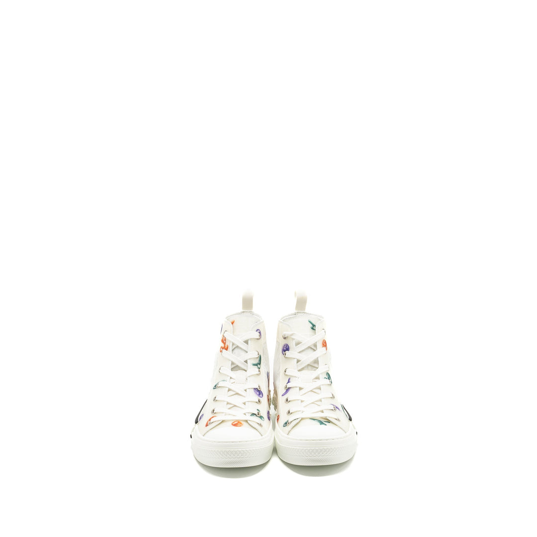 Top quality Dior Size 40 Kenny Scharf B23 Oblique High-top Sneaker White/Multicolour