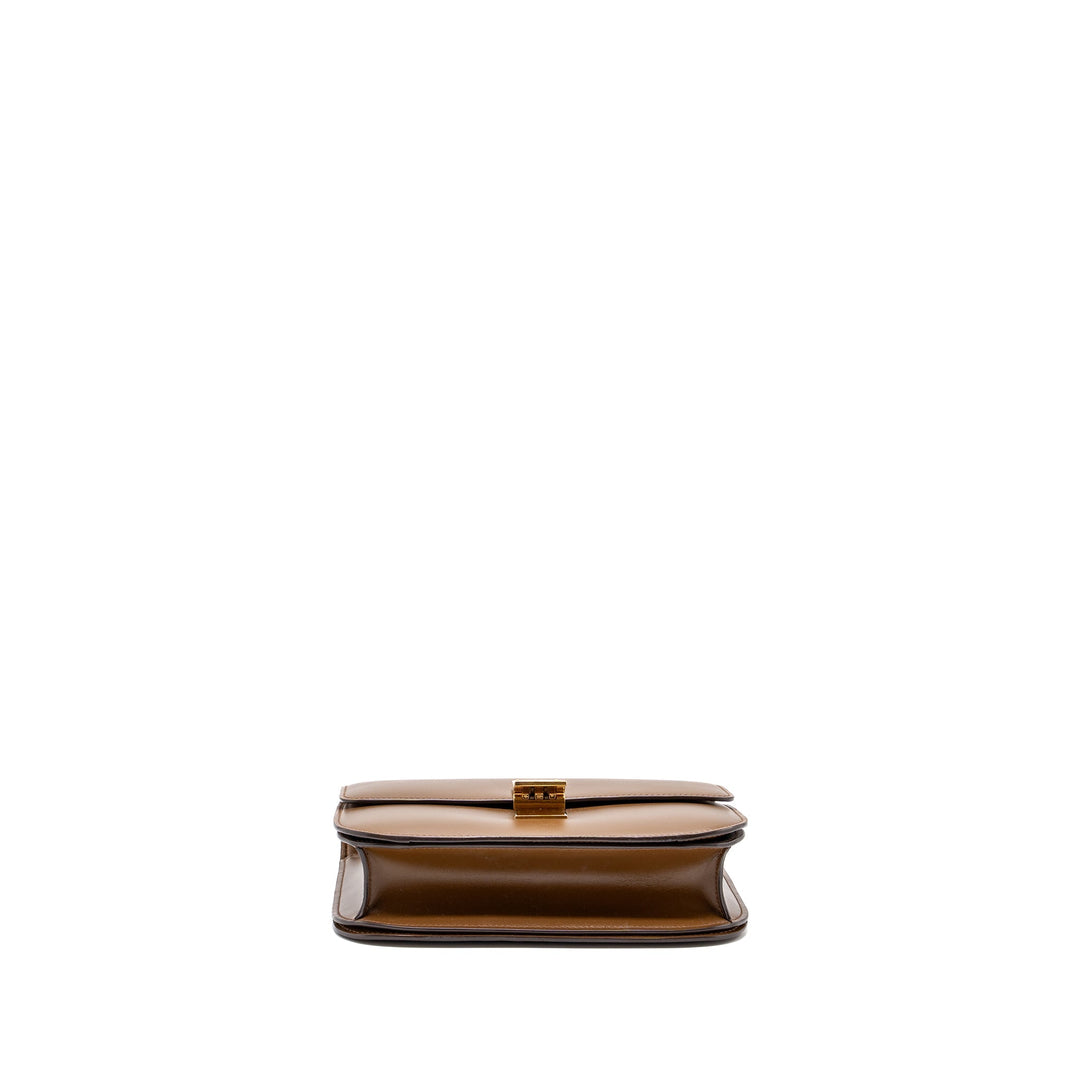 Celine Medium Box Calfskin Camel