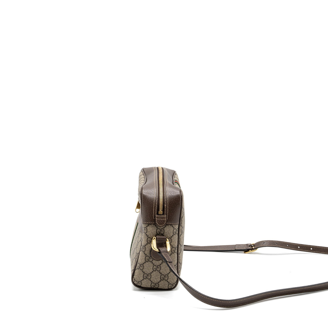 Gucci Ophidia GG supreme zip crossbody bag Canvas / leather