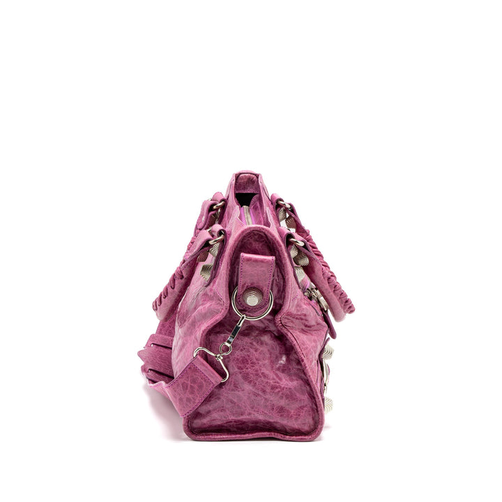 Top Quality Balenciaga Giant City Bag Pink SHW