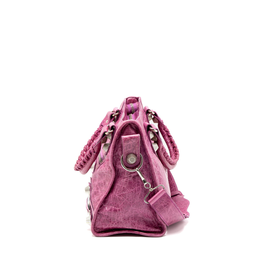 Top Quality Balenciaga Giant City Bag Pink SHW